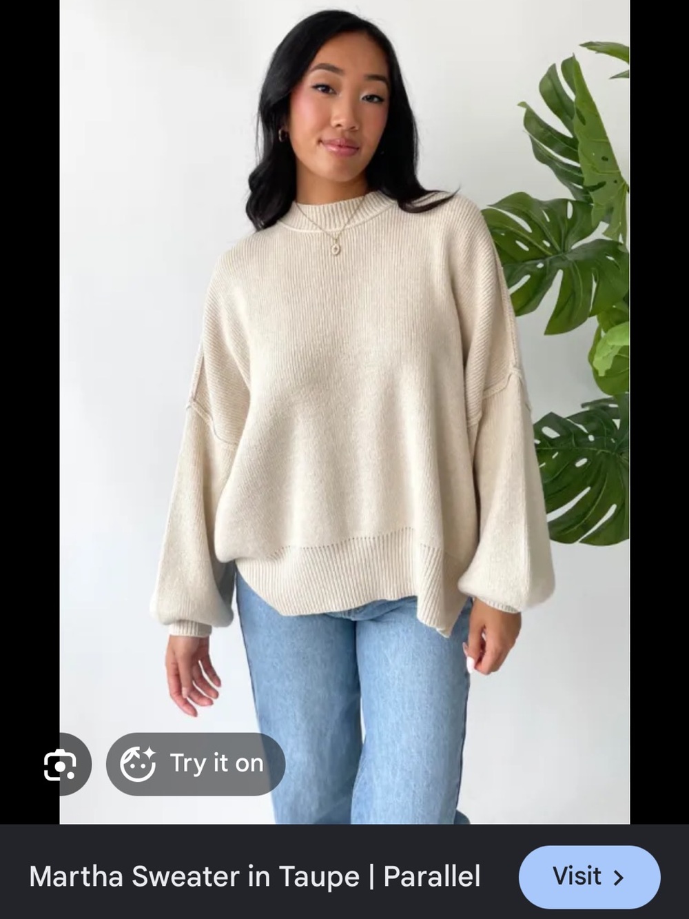 Grey Bandit Martha Sweater Beige